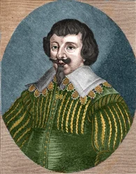 Retrato de Martin Opitz (Martinus Opitius) (1597-1639) pai da poesia alemã.