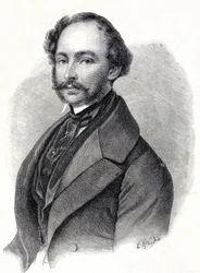 Retrato de Maximiliano II rei da Baviera - Retrato de Maximiliano II Joseph de Baviere (1811 - 1864)