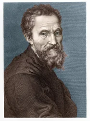 Retrato de Michelangelo Buonarroti, dito Michelangelo (Michelangelo ou Michel Ange)