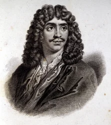 Retrato de Molière, gravura do século XIX