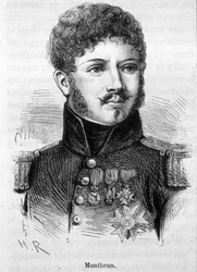Retrato de Montbrun. Gravura do final do século XIX em "Histoire de France" de H. Martin.