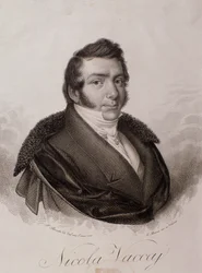 Retrato de Nicola Vaccai (gravura