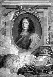 Retrato de Pierre Bayle (1647 - 1706) escritora e filósofa francesa.