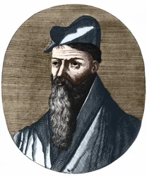 Retrato de Pierre Belon 1517-1564. Naturalista e médico francês. Colecção privada.