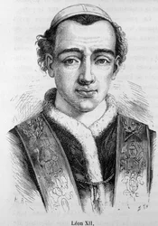 Retrato do Papa Leão (Leone) XII (Annibale della Genga Sermattei) (Papa de 1823 a 1829).