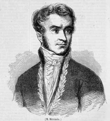Retrato de Prosper Mérimée. Gravura do século XIX.