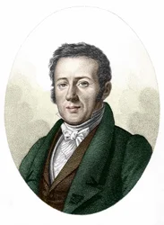 Retrato da Aula de René Primrose (1794-1849), naturalista e biólogo.