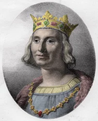 Retrato de Saint Louis (Saint-Louis, Louis IX (1214-1270) - Saint Louis IX (1214-70) rei da França -