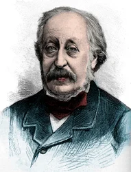 Retrato de Stephen Heller (1813-1888) Pianista, professor e compositor húngaro - Gravura 1888