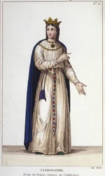 Retrato de Ultrogothe Queen of France e esposa de Childebert 1st.