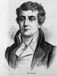Retrato do Visconde Louis De Bonald (1754 - 1840).