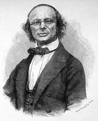 Retrato de Wilhelm Weber (1804 - 1891) físico alemão.