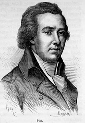 Retrato de William Pitt o Jovem (1759-1806), ex-ministro britânico.