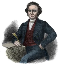 Retrato de William Symington (1764-1831) Pioneiro escocês da navegação a vapor