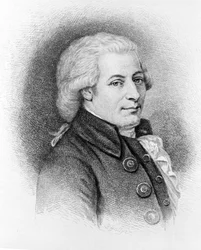 Retrato de Wolfang Amadeus Mozart (1756 - 1791).