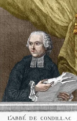 Retrato do filósofo françês Abbe Etienne Bonnot de Condillac (1715 - 1780)