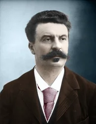 Retrato do escritor francês Guy de Maupassant (1850-1893)