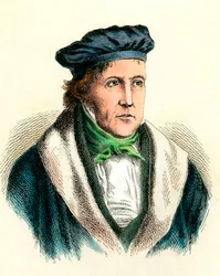 Retrato do filósofo alemão Georg Wilhelm Friedrich Hegel (1770-1831).