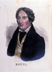 Retrato do médico e político italiano Carlo Botta (1766-1837).