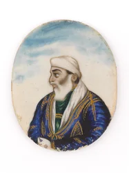 Retrato, provavelmente de Ayodeya Prasad, irmão de Dina Nath.