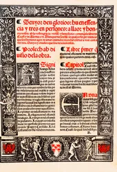 Prólogo de "" Blanquerna "" de Raymond Lulle em catalão Ramon Llull, em espanhol Raimundo Lulio (Lullo) (Lull), filósofo, teólogo e poeta catalão (1235-1315)