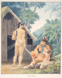 Caribes vermelhos, c.1843-50 (aguarela)