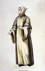 Religioso Feuillant, Ordem de Citeaux, reformado por Jean de La Barrière. Gravura do século XIX.
