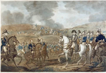 Representação da Batalha do Moskova em Borodino em 7 de setembro