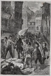 Revolta dos canuts em Lyon em 1831 - Louis Bouvier-Dumolart (Dumolard) (Bouvier Dumolart) prefeito e deputado de Lyon libertado