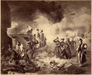 Risorgimento - o cerco de Gaeta, 1860-1861. Era da unificação, Itália, século XIX. Marie-Sophie