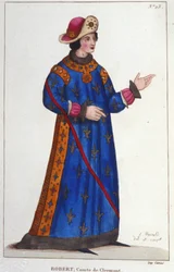 Robert de França, Conde de Clermont (1256-1318). Príncipe Capetiano.