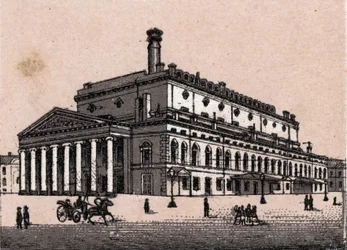 São Petersburgo, Rússia: vista do Grande Teatro de São Petersburgo em "O mundo ilustra 168 vistas" Sem data (finais do século XIX)