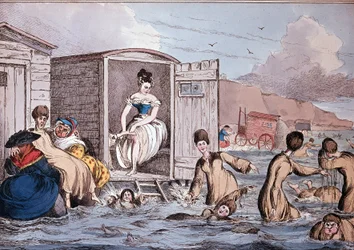 Banhos de mar em Brigthton - Século XIX, B.N.