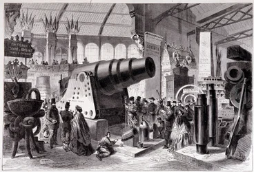 Secção de Metalurgia Prussiana (Canon) na Galeria de Máquinas