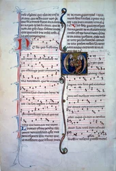 Música de folha. Página de um "Recueil de poesie lyrique