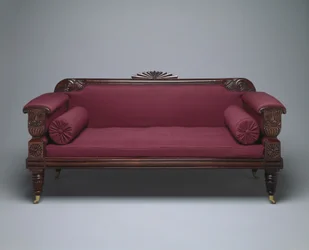 Sofá, c.1821-35 (jacarandá e pinho com estofamento de lã)