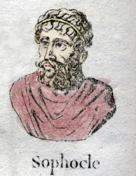 Sophocles (c. 496-406 AC), poeta trágico grego.
