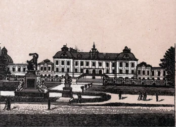 Estocolmo, Suécia: vista do castelo de Drottningholm (Castelo Drottningholms). in "O mundo ilustra 168 vistas" Sem data (final do século XIX)
