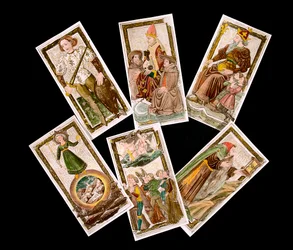 Cartas de tarot do século XV.