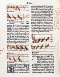 Página de texto e anotações de manuscrito de The Art of Music de Guillaume Despuig