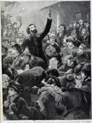 A Armee da Salvação - Distribuição na Sede da Whitechapel Road em 1881