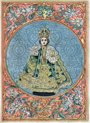 O Menino Jesus de Praga - O Menino Jesus de Praga - ilustração do final do século XIX