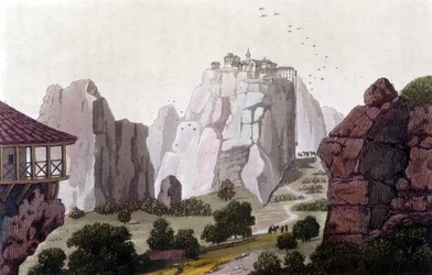 The Meteors in Greece in 1810.in "The old and modern costume" de Jules Ferrario, ed. Milão