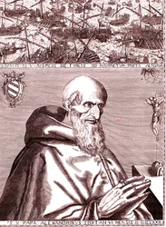 O Papa Pio V faz uma aliança com a frota espanhola e a frota italiana de Veneza contra os turcos na batalha de Lepante, em outubro de 1571