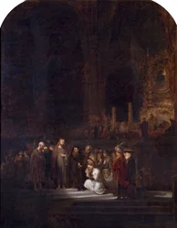 A mulher tomada em adultério (depois de Rembrandt), c.1845