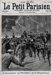 O assassinato do Presidente da República Sadi Carnot (1837-1894) pelo anarquista italiano Sante Caserio em 24 de Junho