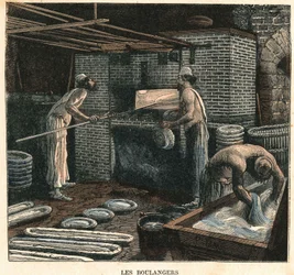 Os padeiros. Ilustração do século XIX, coleção Bianchetti.