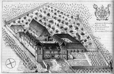 Os edifícios do Clos de Vougeot (Cote d