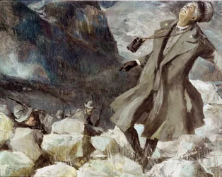 A morte do General Antonio Cantore nos montes Tofane, 20 de julho de 1915 (Pintura)