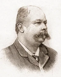 Os membros da Academia Francaise em 1895: retrato de Henri (Henry) Meilhac (1831-1897), dramaturgo francês.